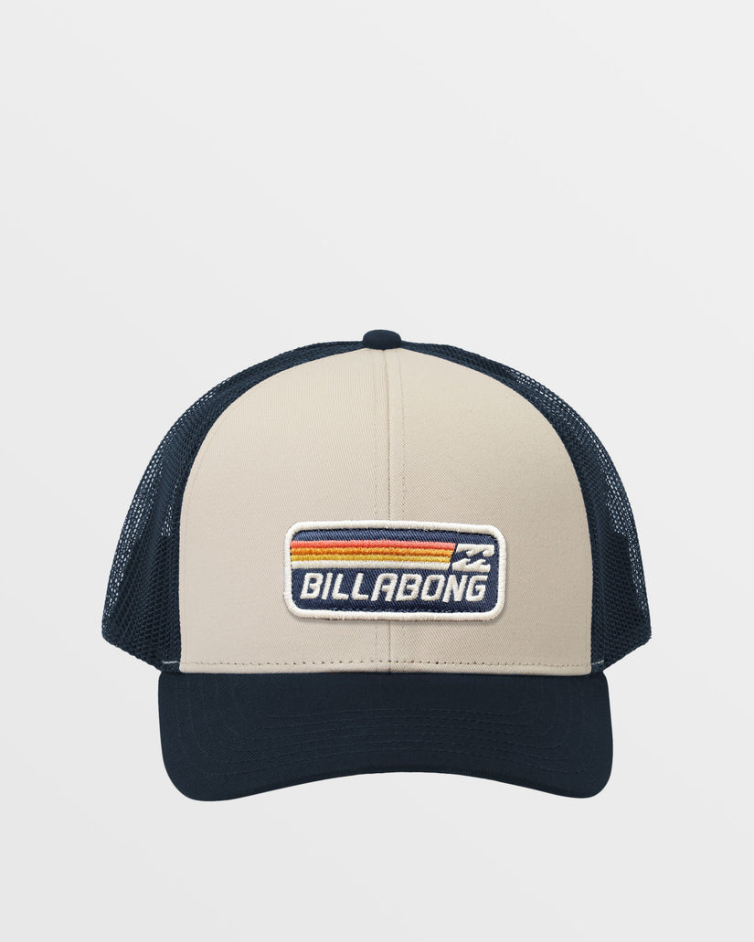 Walled Trucker Hat - Navy/Khaki