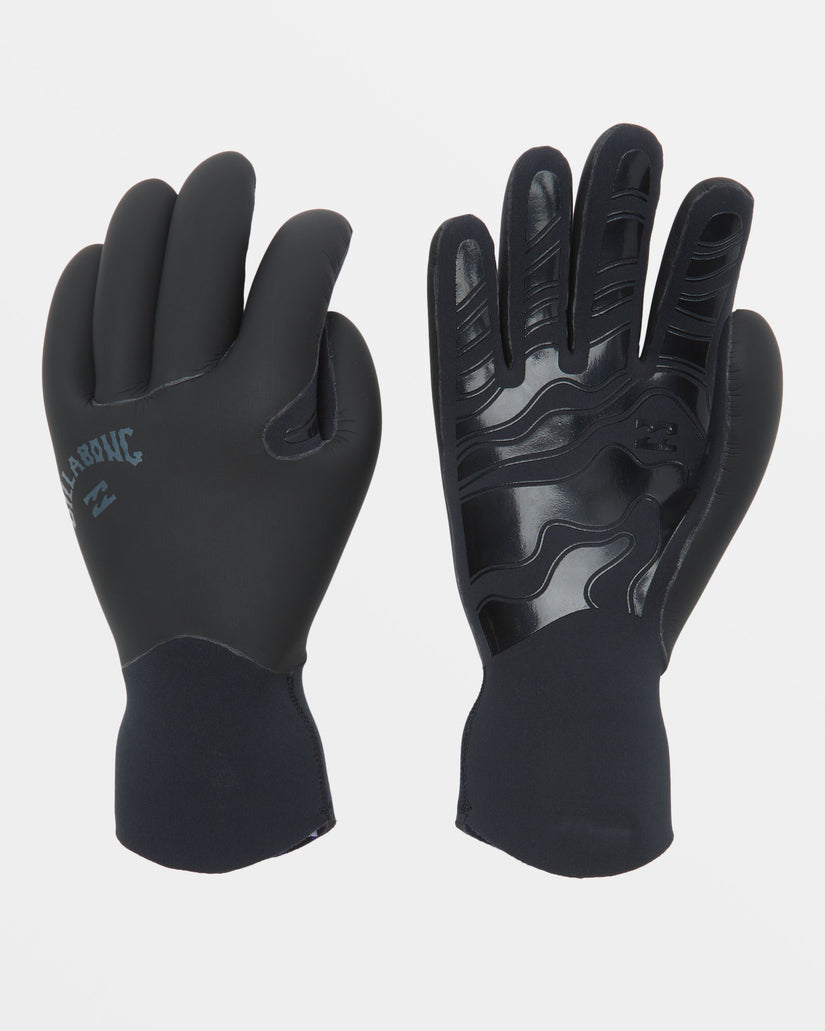 3mm Furnace Upcycler 5 Finger Wetsuit Gloves - Black