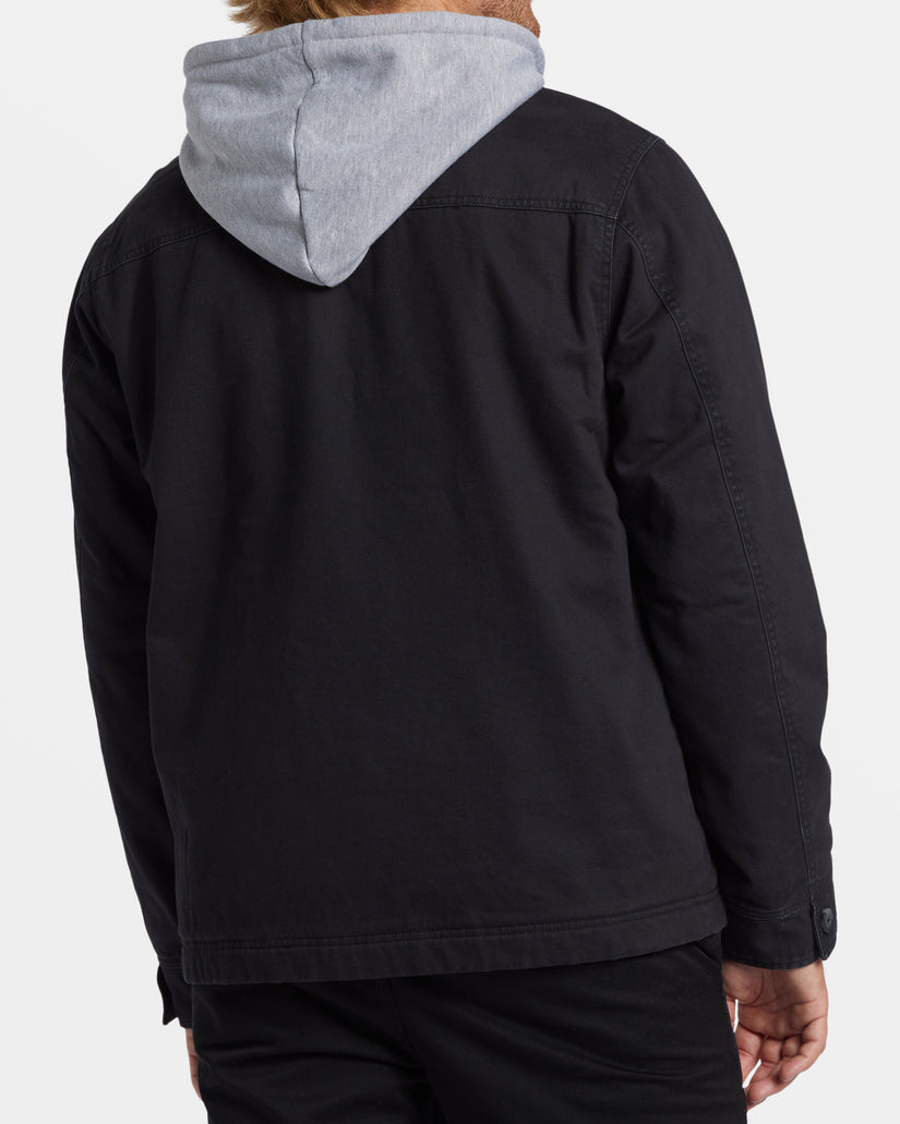 Barlow Hooded Jacket - Washed Black