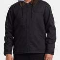 Barlow Hooded Jacket - Washed Black