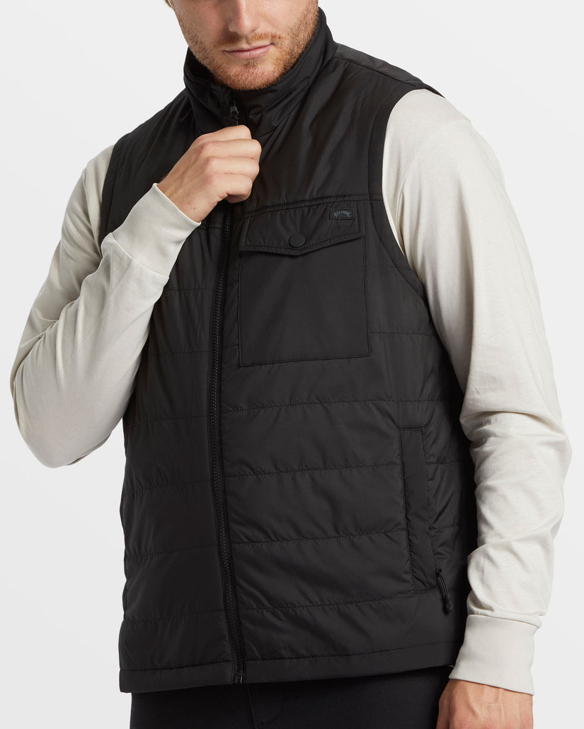 Prism Quilted Vest - Black