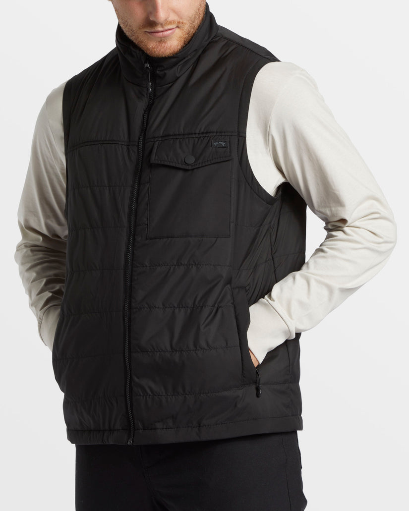 Prism Quilted Vest - Black