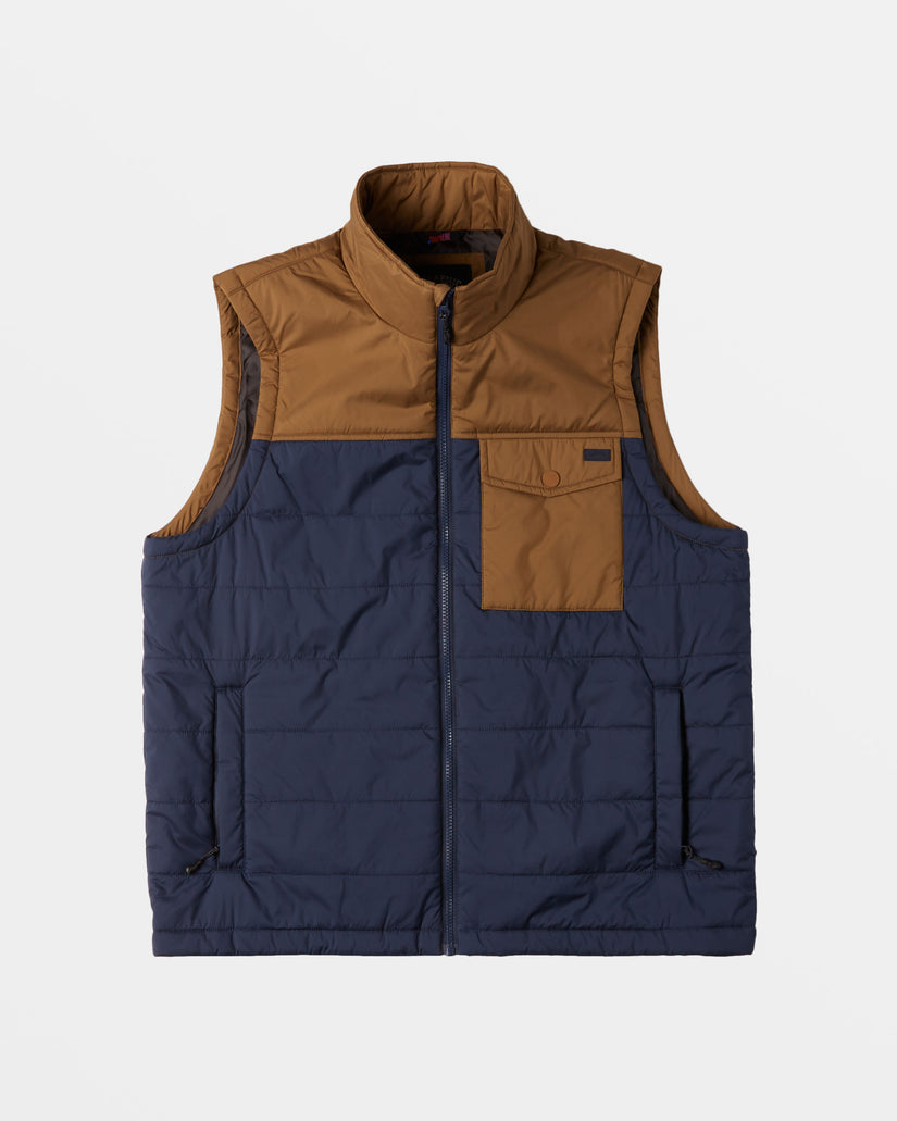 Prism Quilted Vest - Dusty Navy