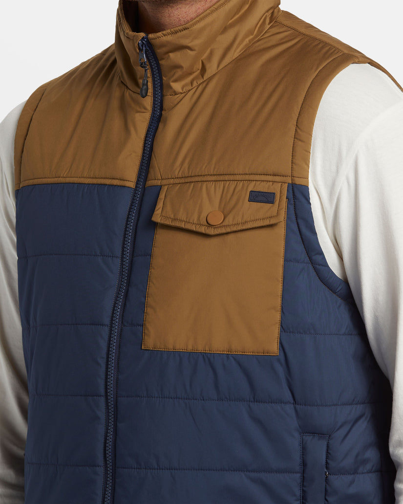 Prism Quilted Vest - Dusty Navy