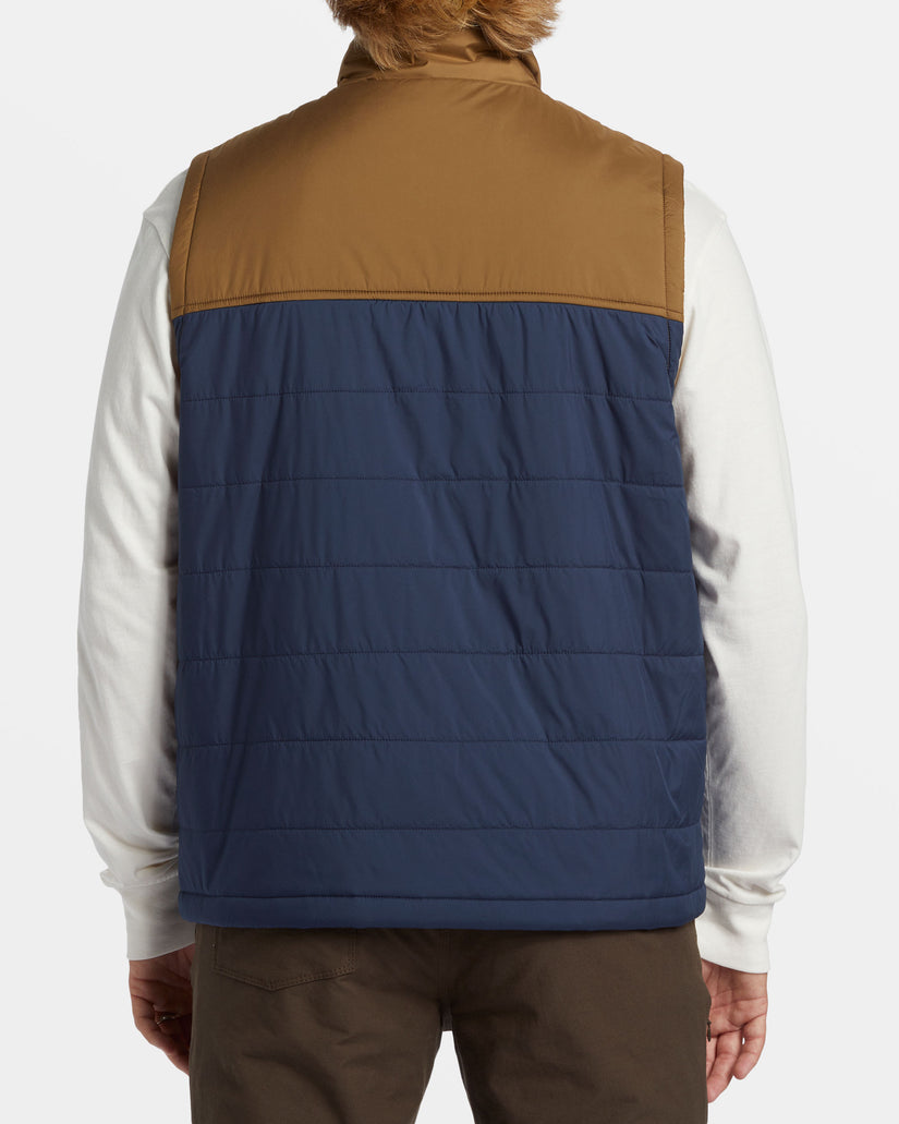 Prism Quilted Vest - Dusty Navy