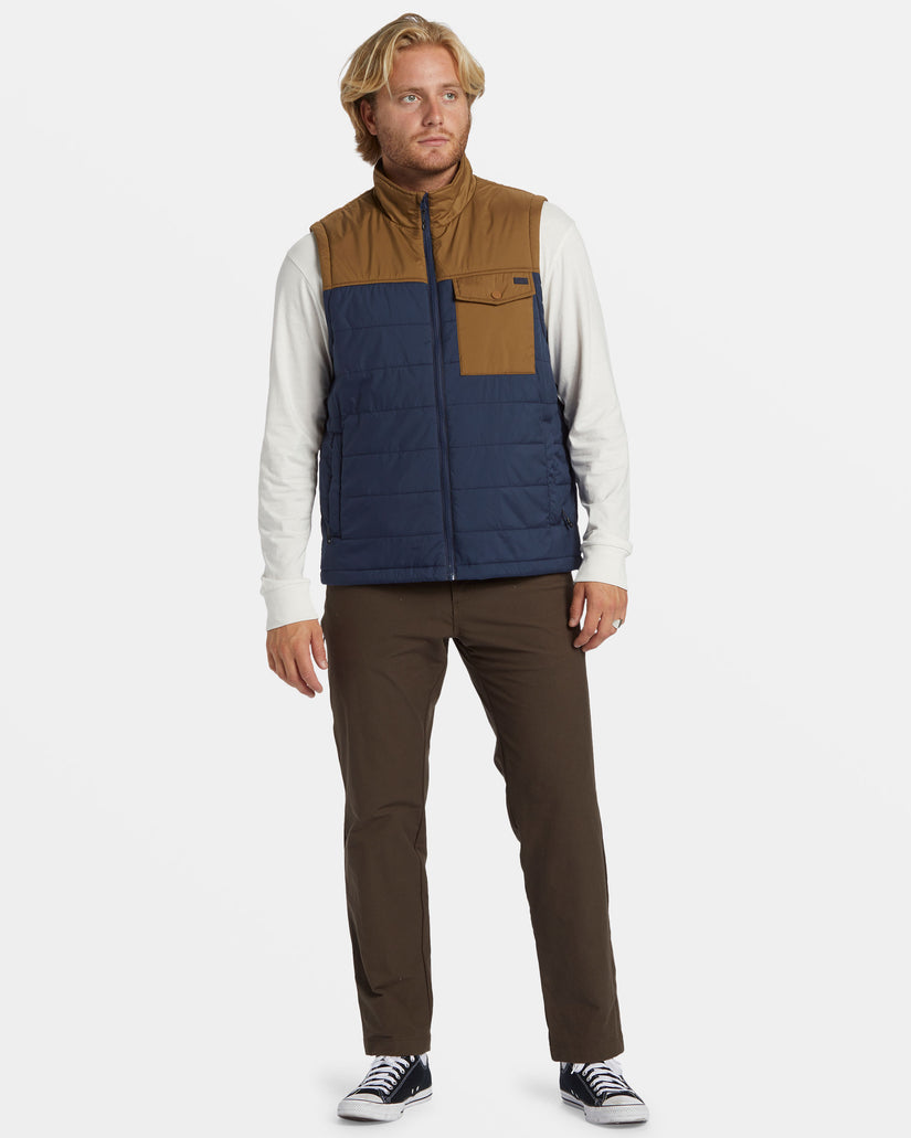 Prism Quilted Vest - Dusty Navy