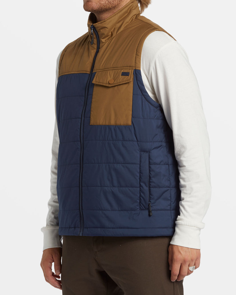 Prism Quilted Vest - Dusty Navy