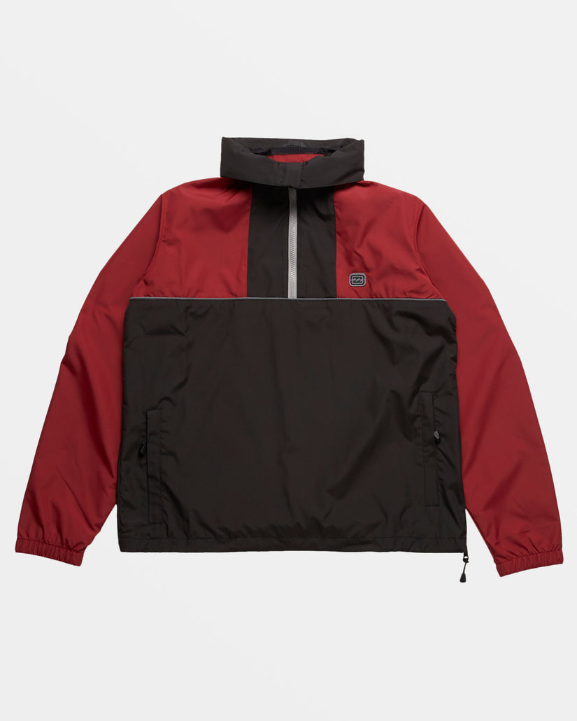 Spec 73 Windswell Half-Zip Windbreaker - Dusty Red