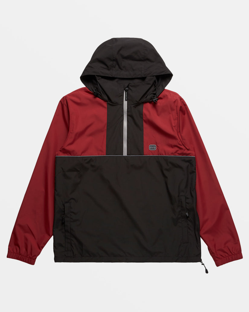 Spec 73 Windswell Half-Zip Windbreaker - Dusty Red