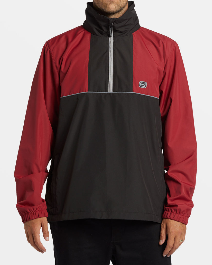 Spec 73 Windswell Half-Zip Windbreaker - Dusty Red