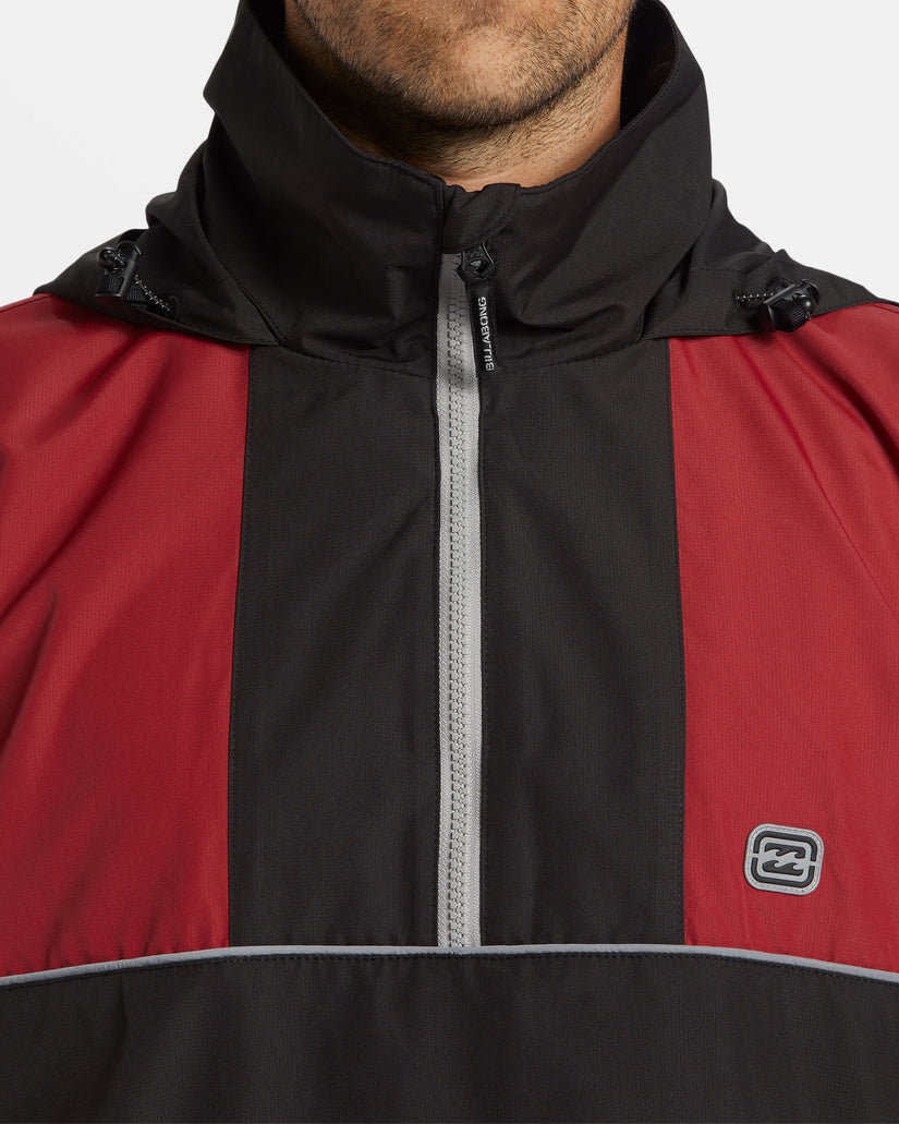 Spec 73 Windswell Half-Zip Windbreaker - Dusty Red