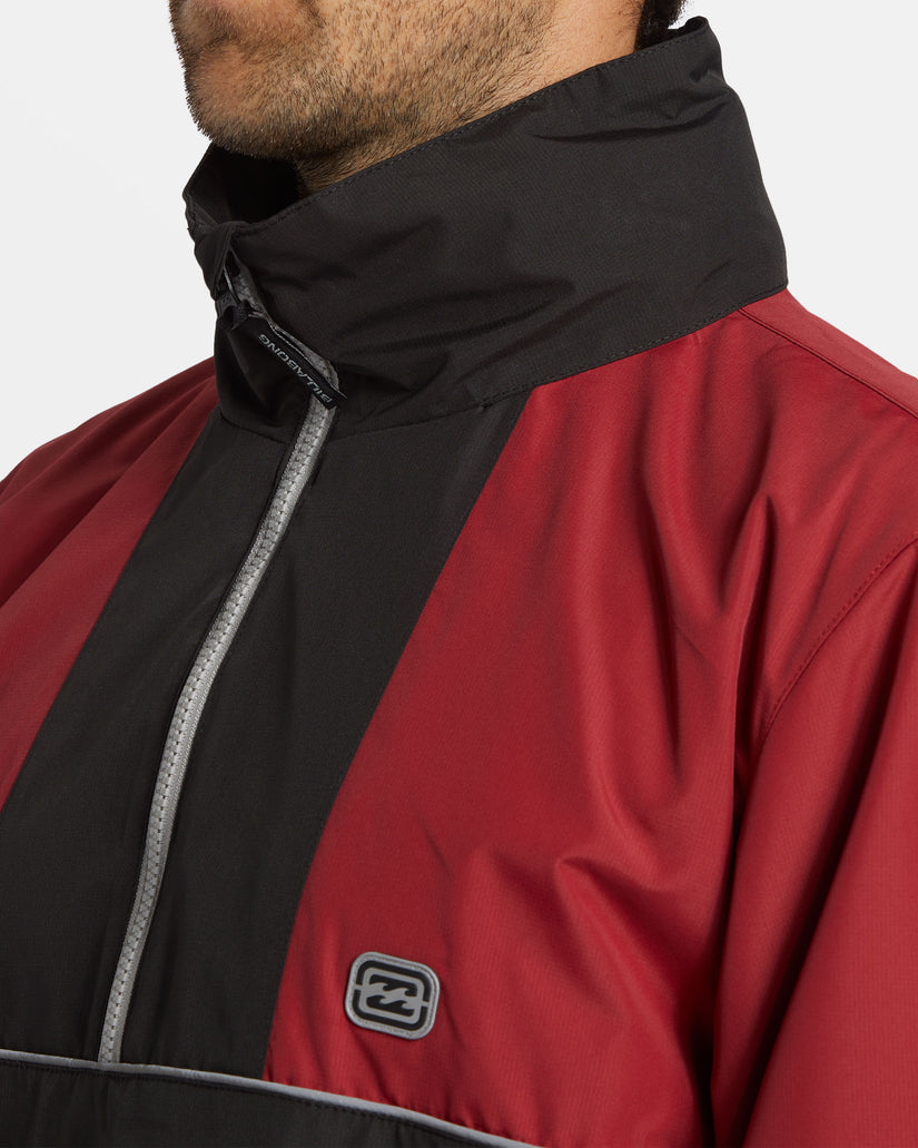 Spec 73 Windswell Half-Zip Windbreaker - Dusty Red