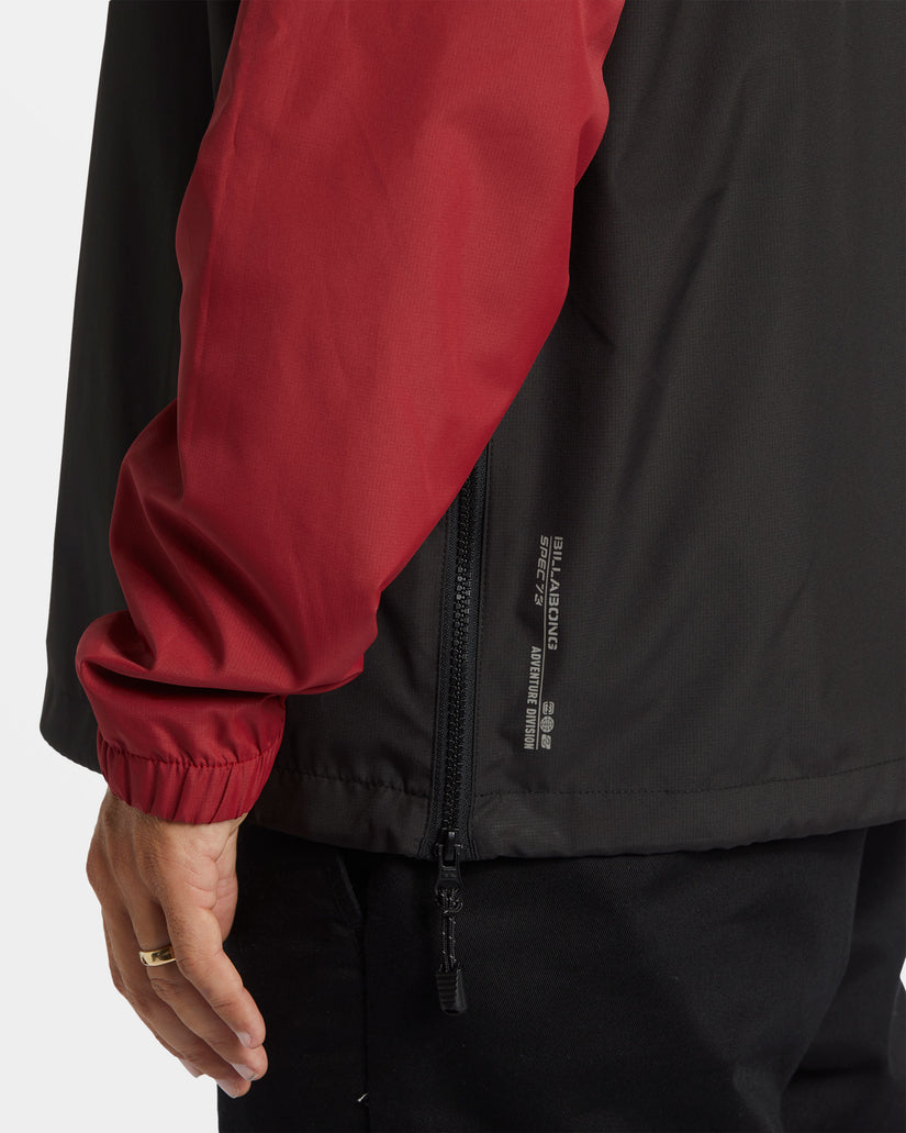 Spec 73 Windswell Half-Zip Windbreaker - Dusty Red