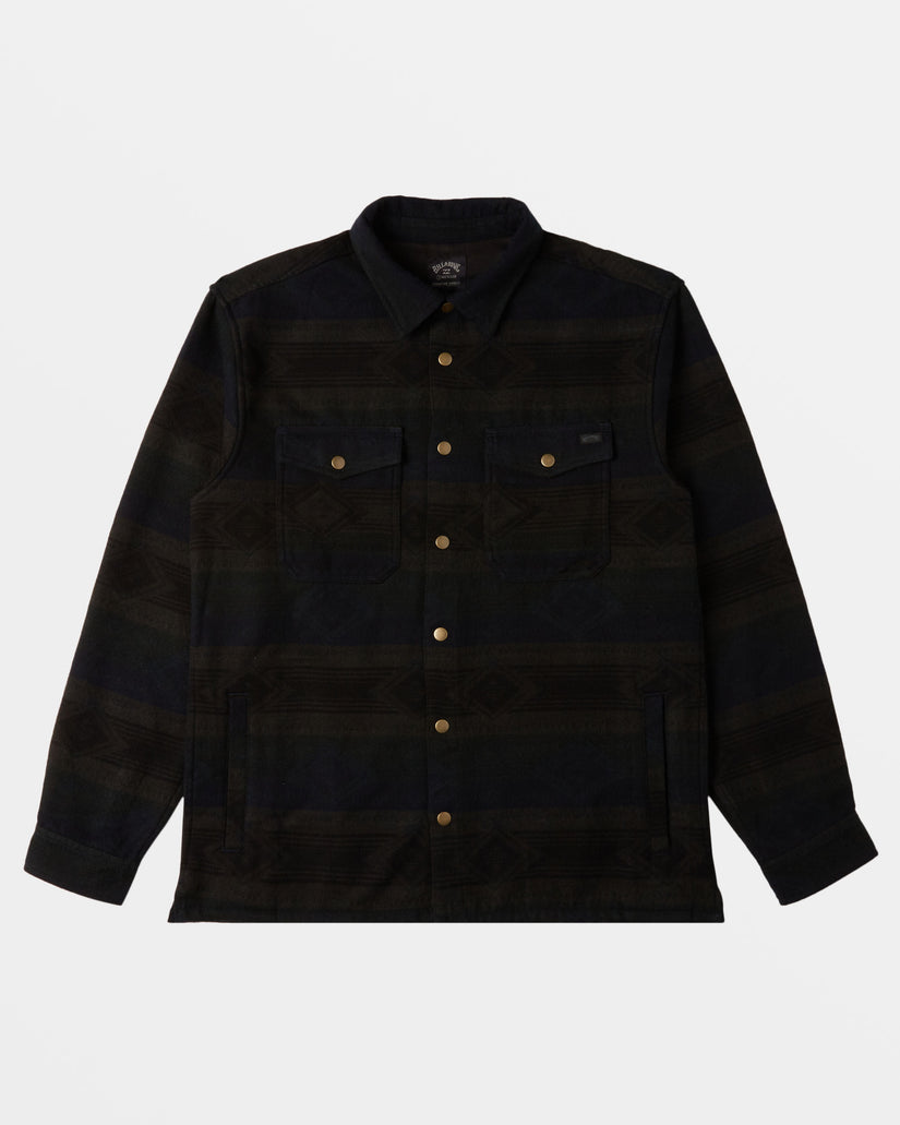 Lodge Long Sleeve Flannel Shirt - Military