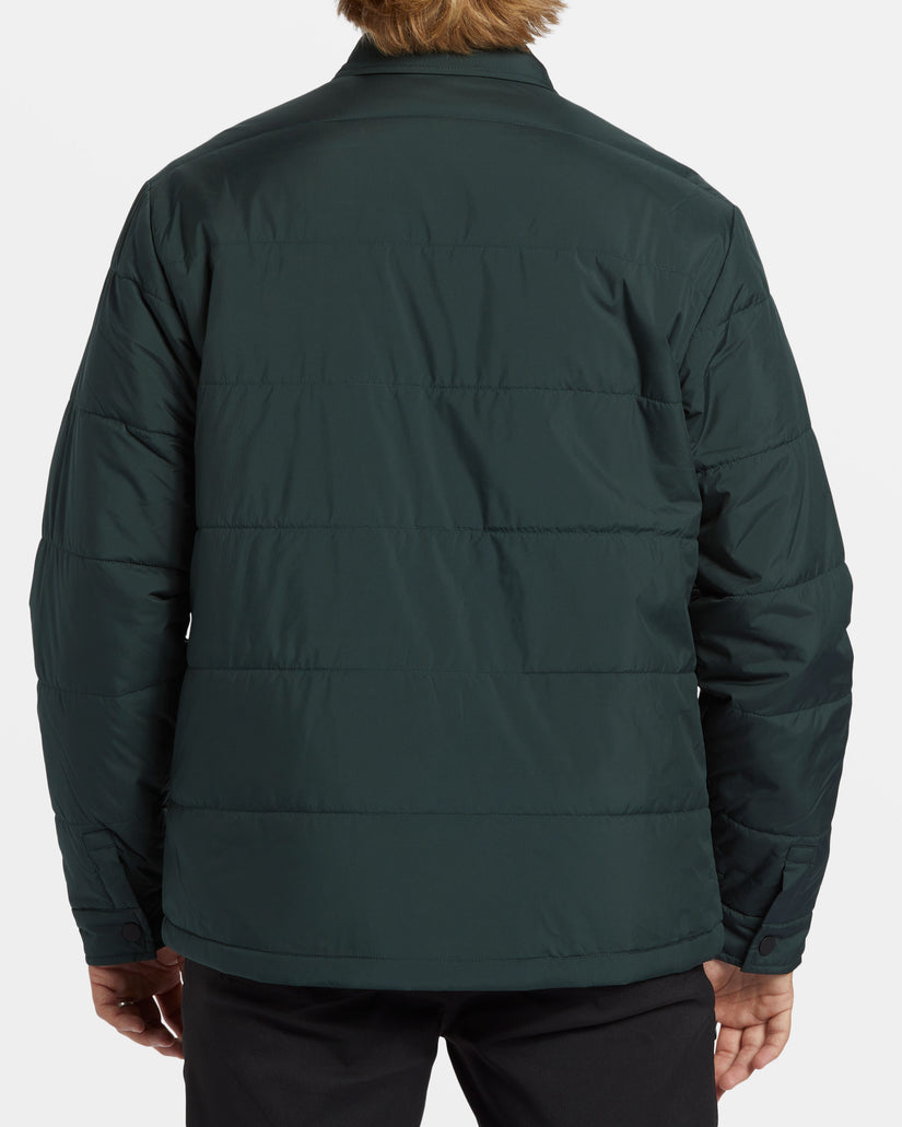 Montana Buttoned Jacket - Forest Green