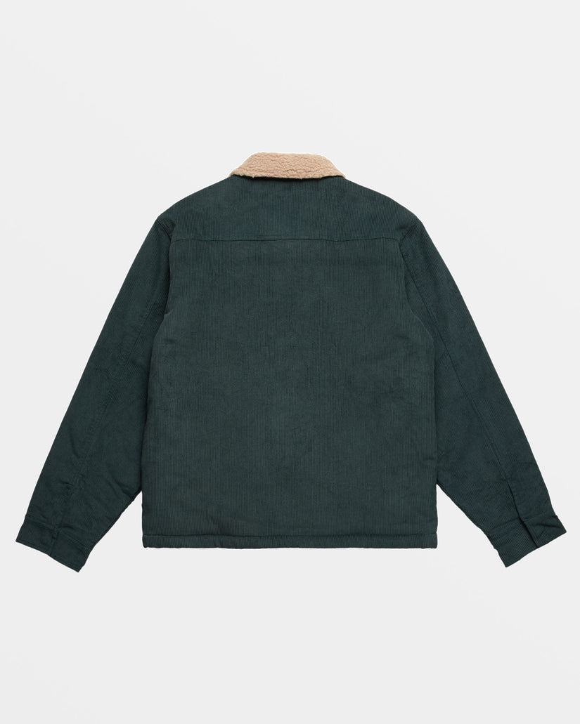 Barlow Sherpa Cord Jacket - Bottle Green