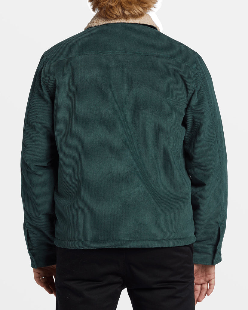 Barlow Sherpa Cord Jacket - Bottle Green