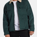 Barlow Sherpa Cord Jacket - Bottle Green