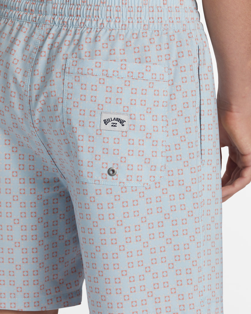 Sundays Layback 17" Swim Trunks - Ash Blue