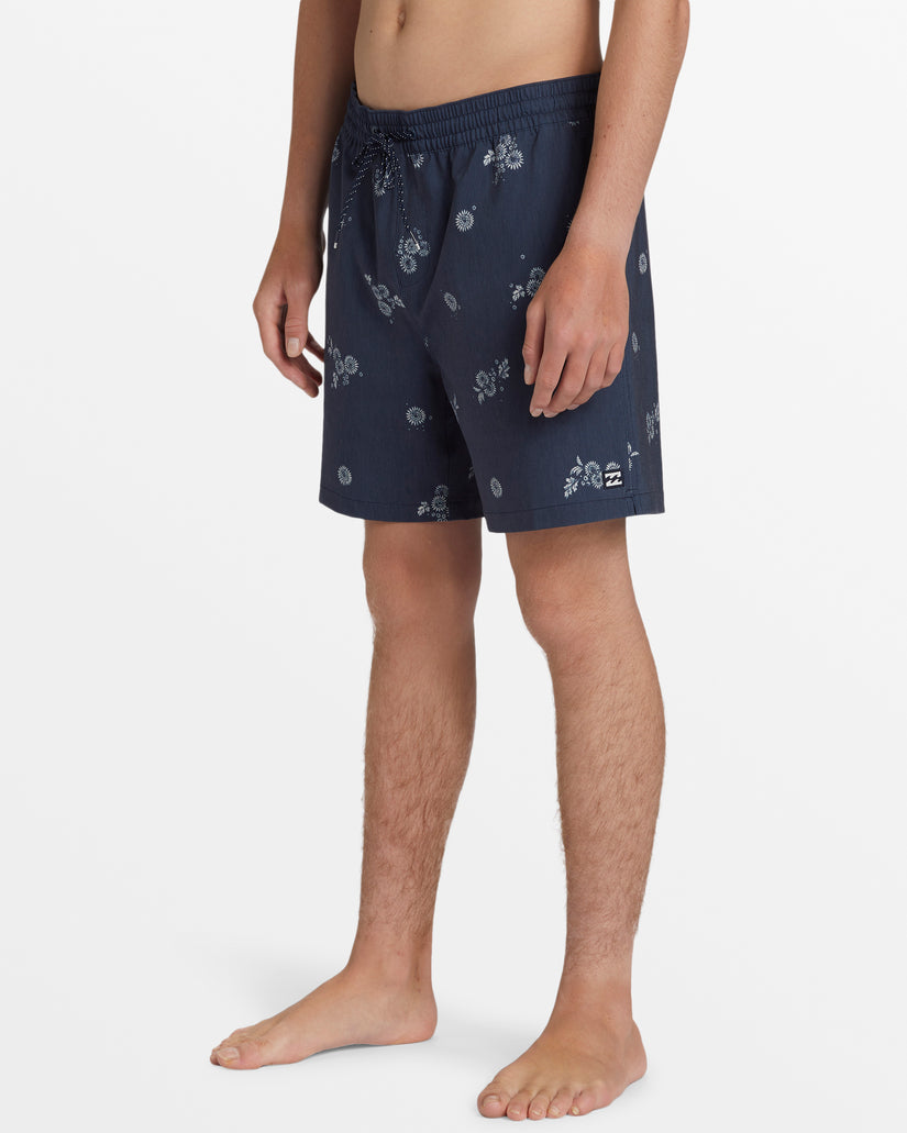 Sundays Layback 17" Swim Trunks - Denim Blue