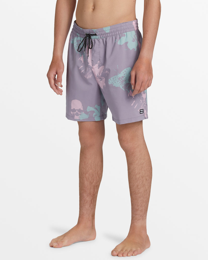 Sundays Layback 17" Swim Trunks - Purple Ash