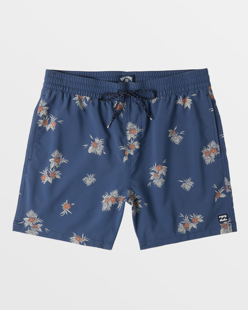 Sundays Layback 17" Swim Trunks - Slate Blue