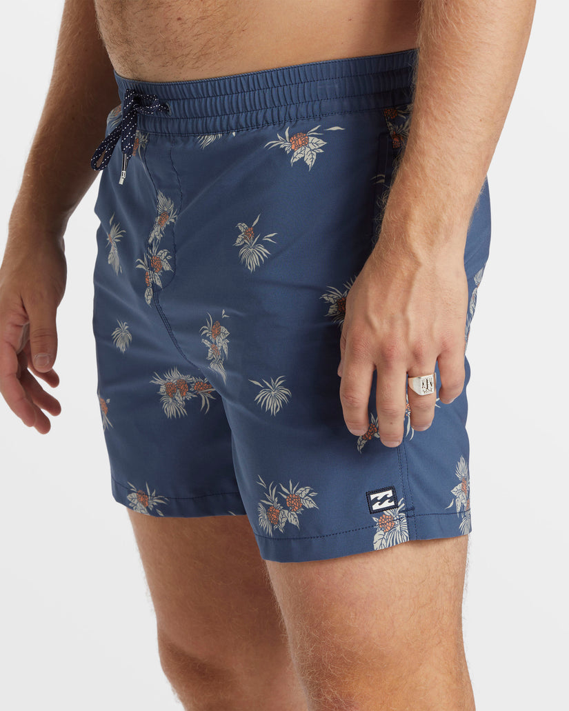 Sundays Layback 17" Swim Trunks - Slate Blue