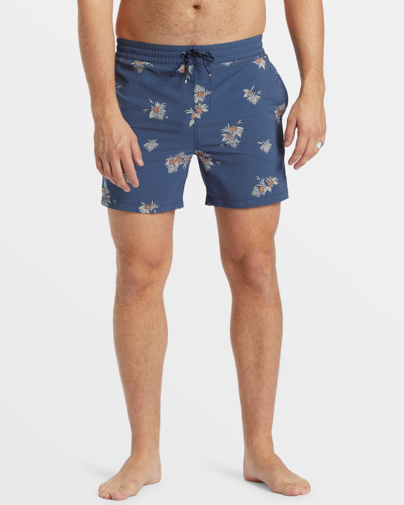 Sundays Layback 17" Swim Trunks - Slate Blue