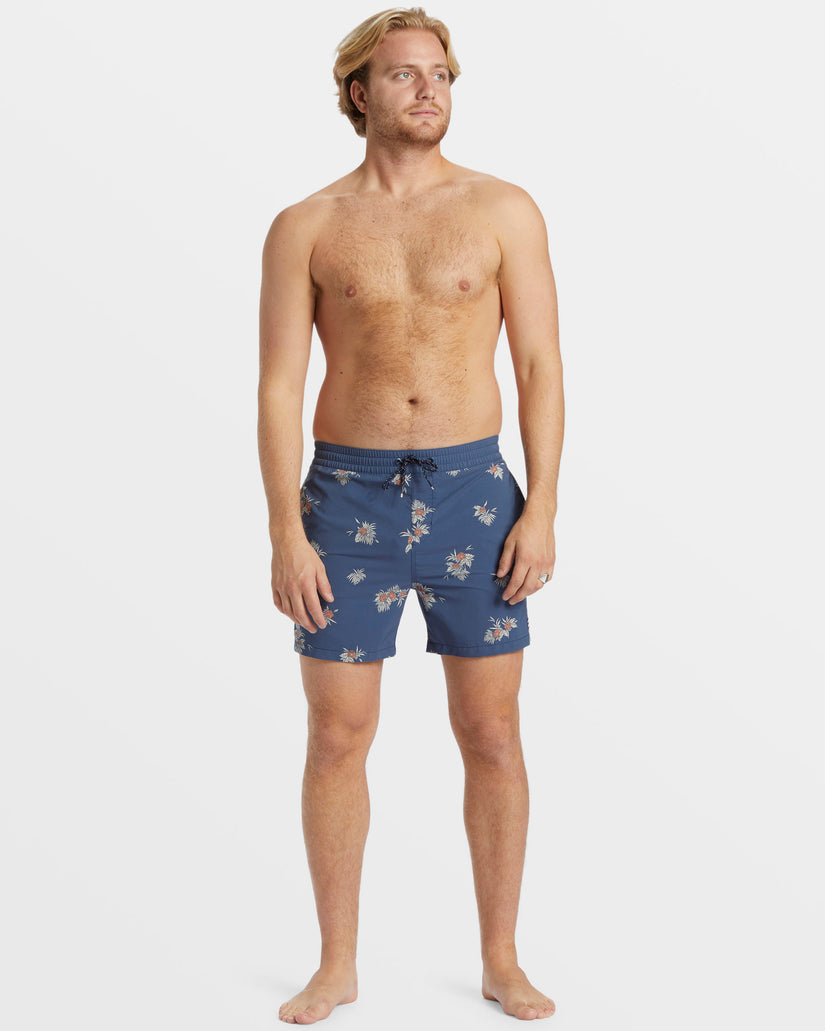 Sundays Layback 17" Swim Trunks - Slate Blue