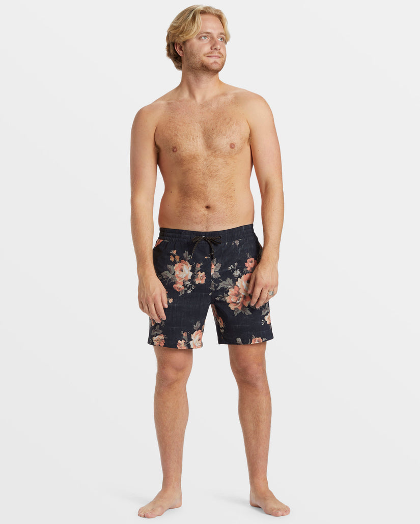 Sundays Layback 17" Swim Trunks - Washed Black