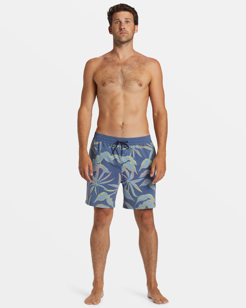 Sundays Layback 17" Swim Trunks - Washed Blue