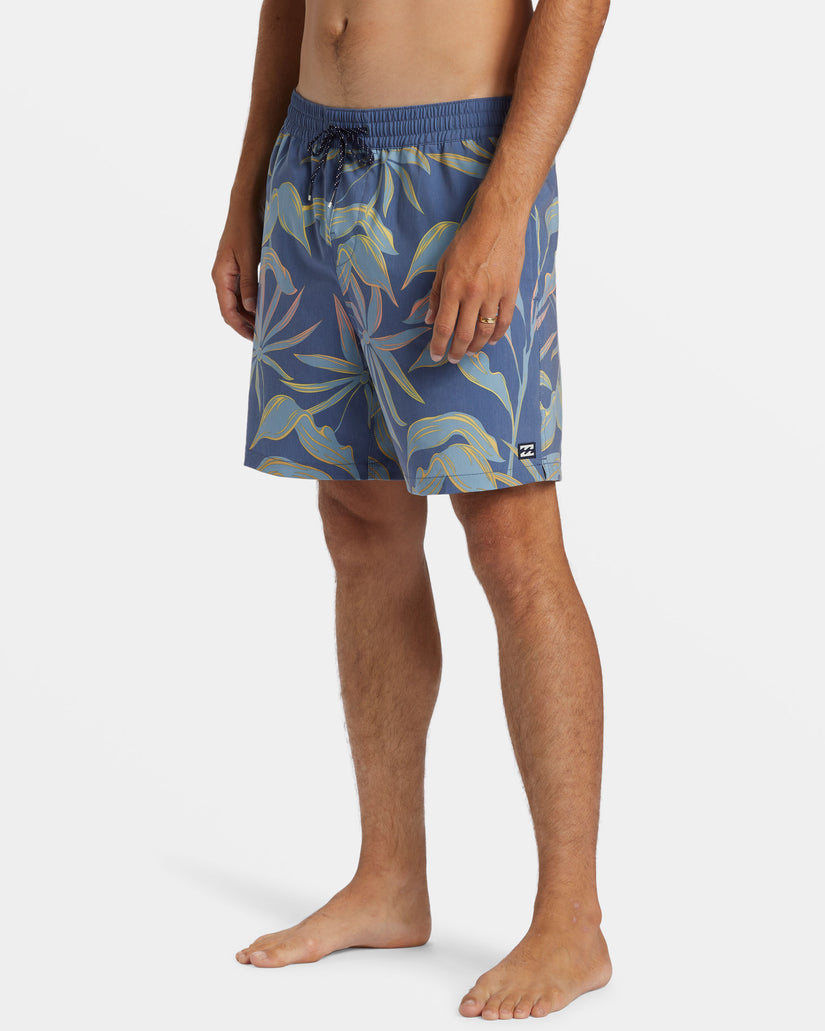 Sundays Layback 17" Swim Trunks - Washed Blue