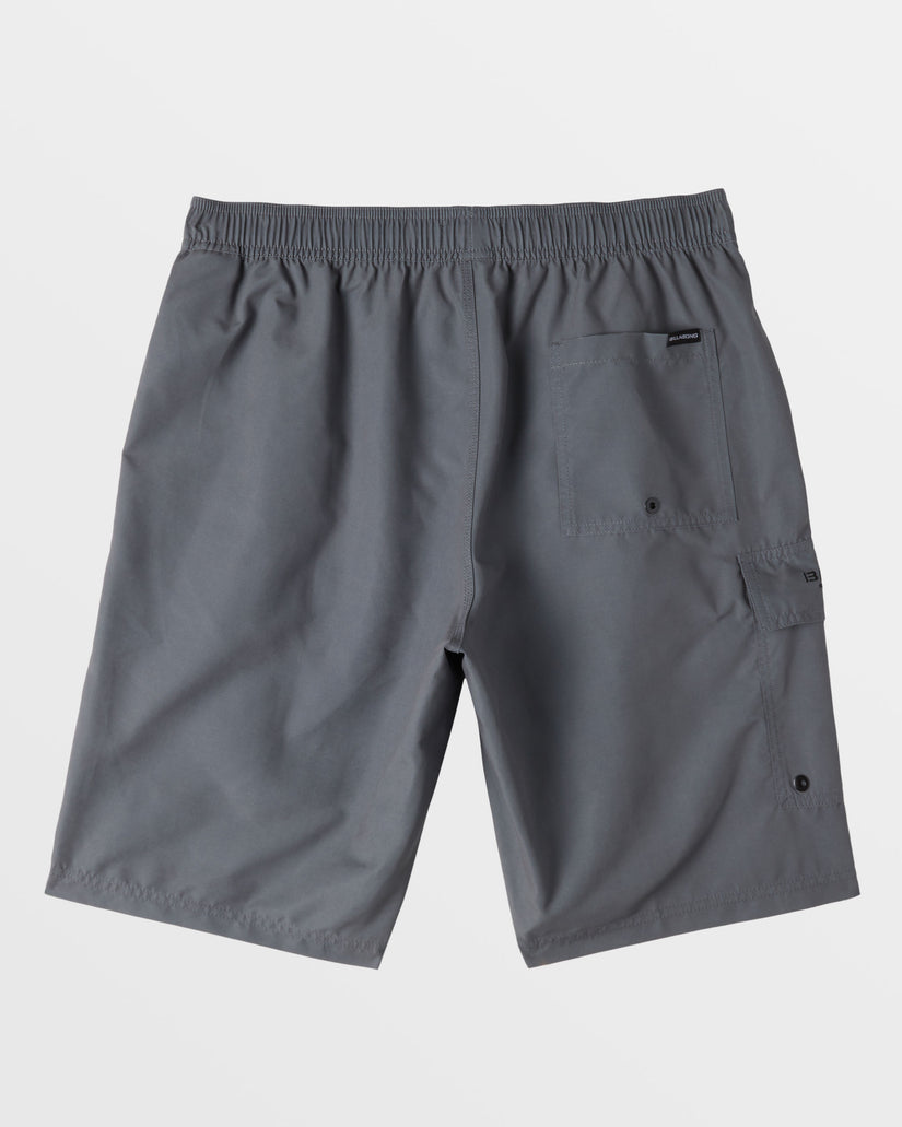 Throw On Layback 21" Swim Trunks - Pewter