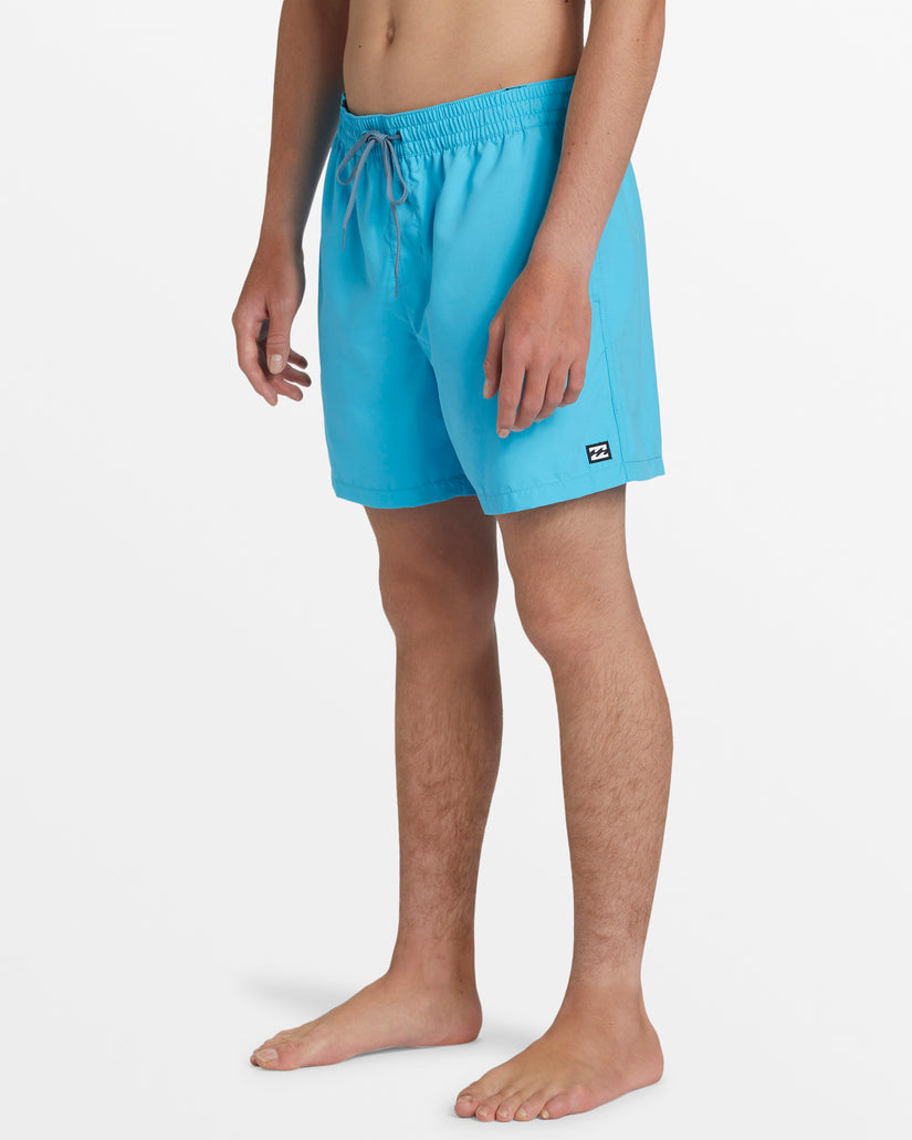 All Day Layback 16" Swim Trunks - Cyan