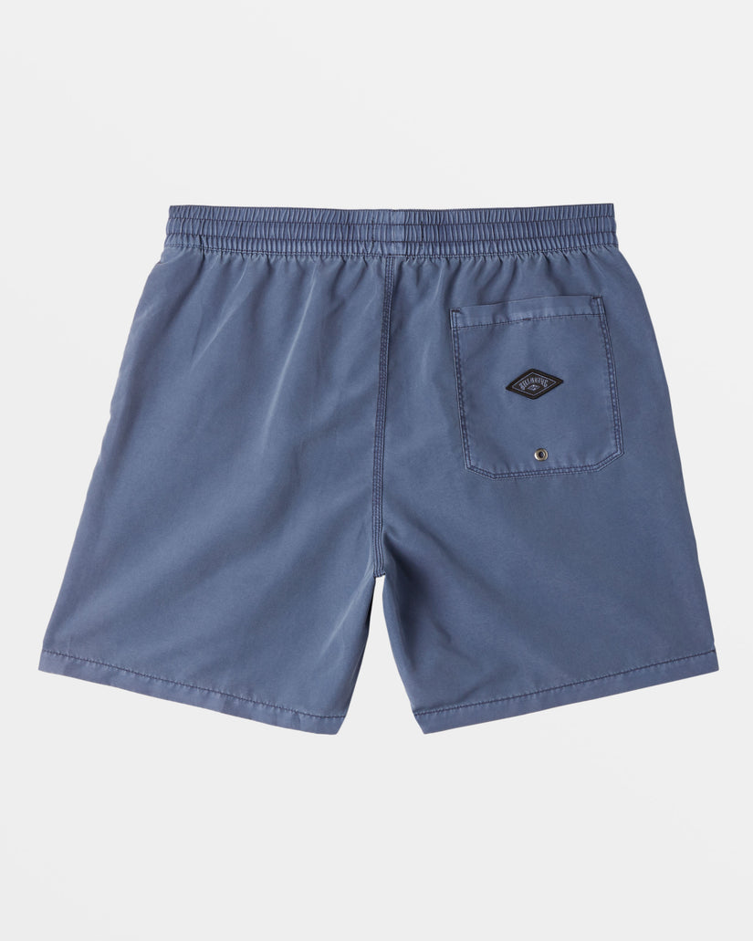 All Day Overdyed Layback 17" Swim Trunks - Dusty Navy