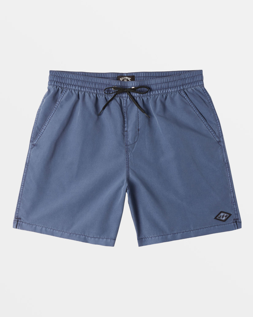 All Day Overdyed Layback 17" Swim Trunks - Dusty Navy