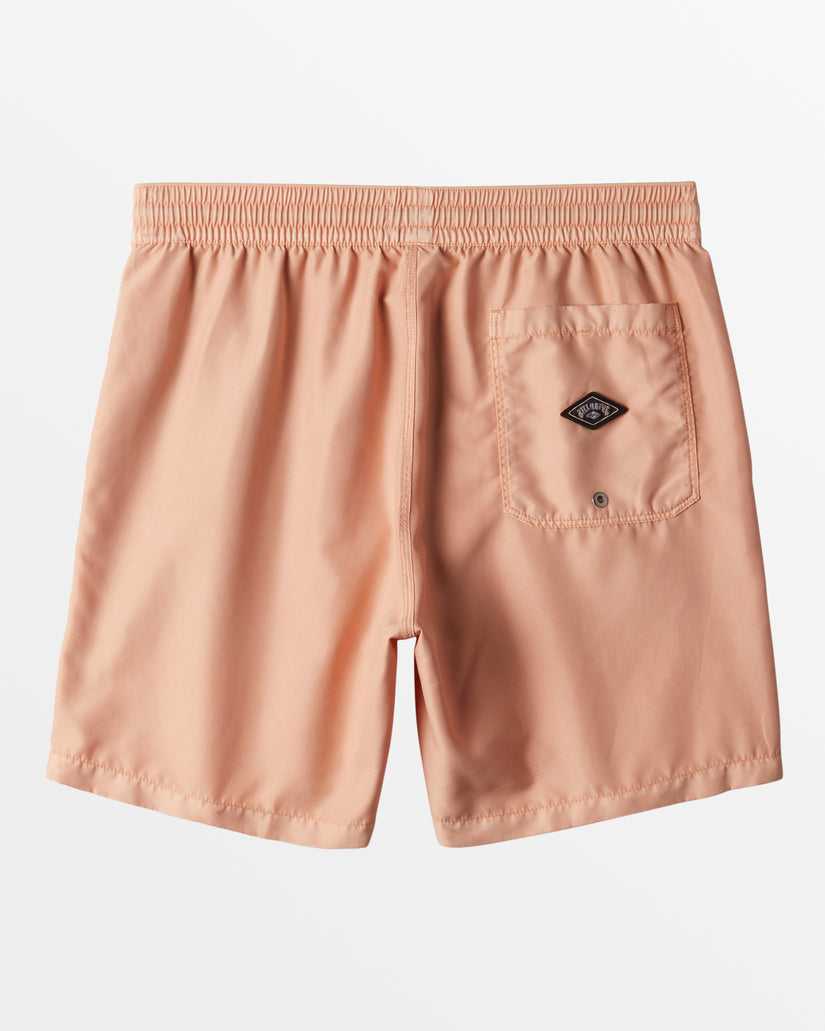 All Day Overdyed Layback 17" Swim Trunks - Dusty Melon