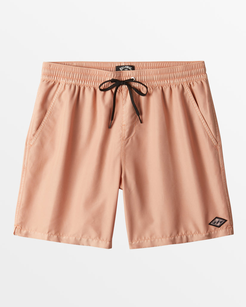 All Day Overdyed Layback 17" Swim Trunks - Dusty Melon