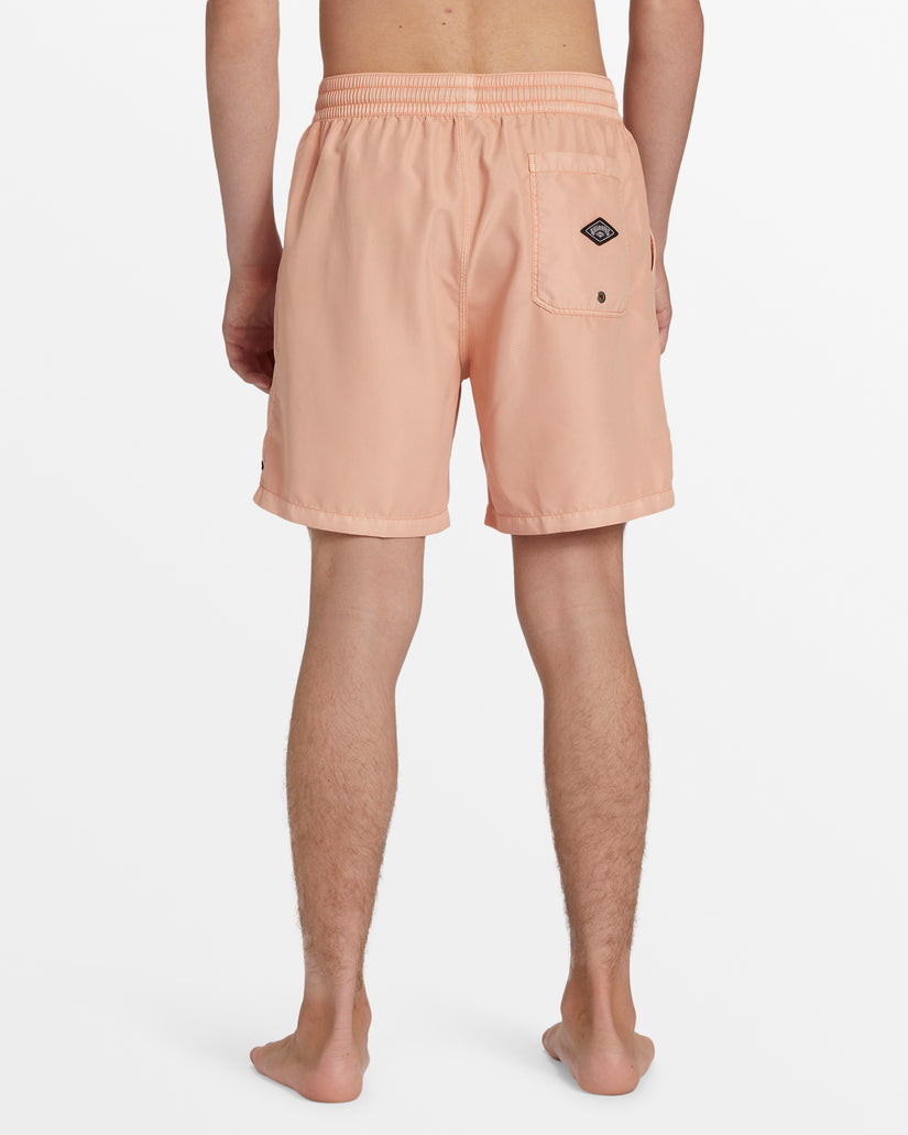 All Day Overdyed Layback 17" Swim Trunks - Dusty Melon