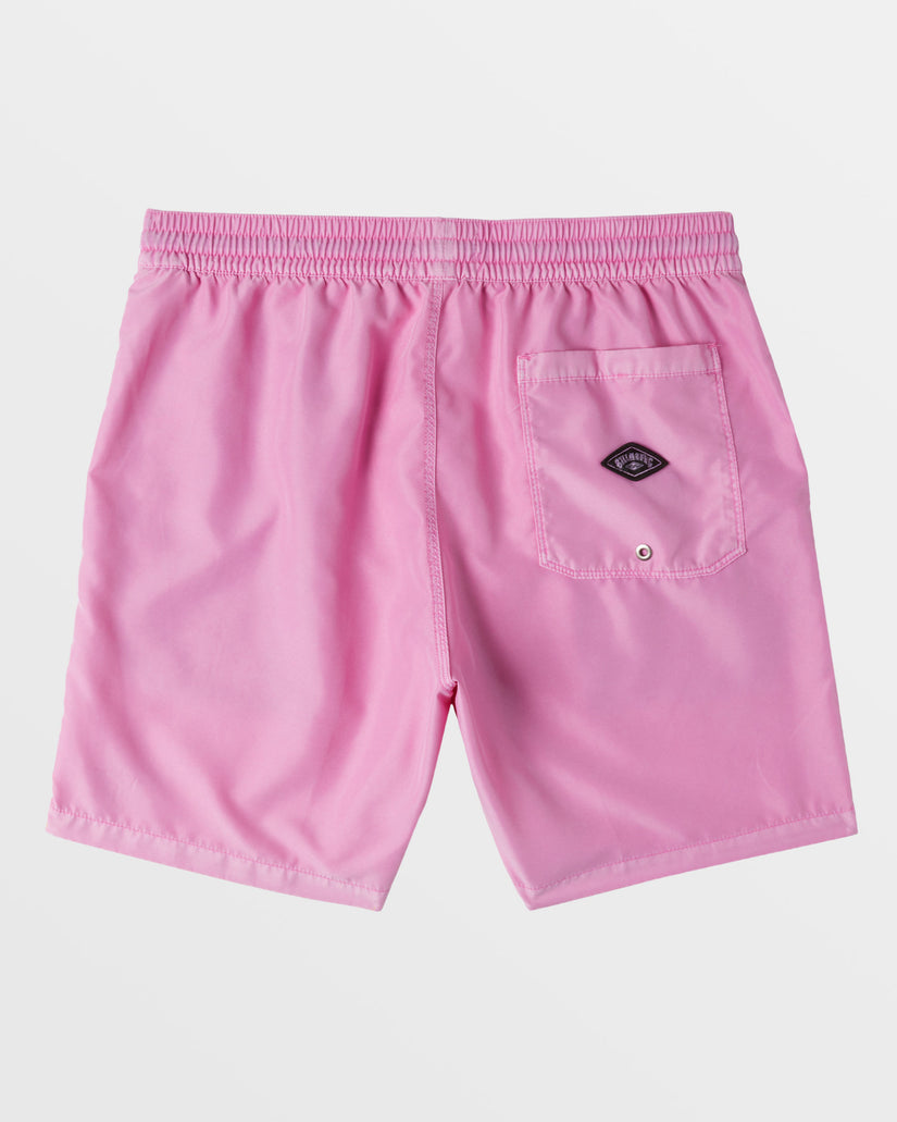 All Day Overdyed Layback 17" Swim Trunks - Flamingo