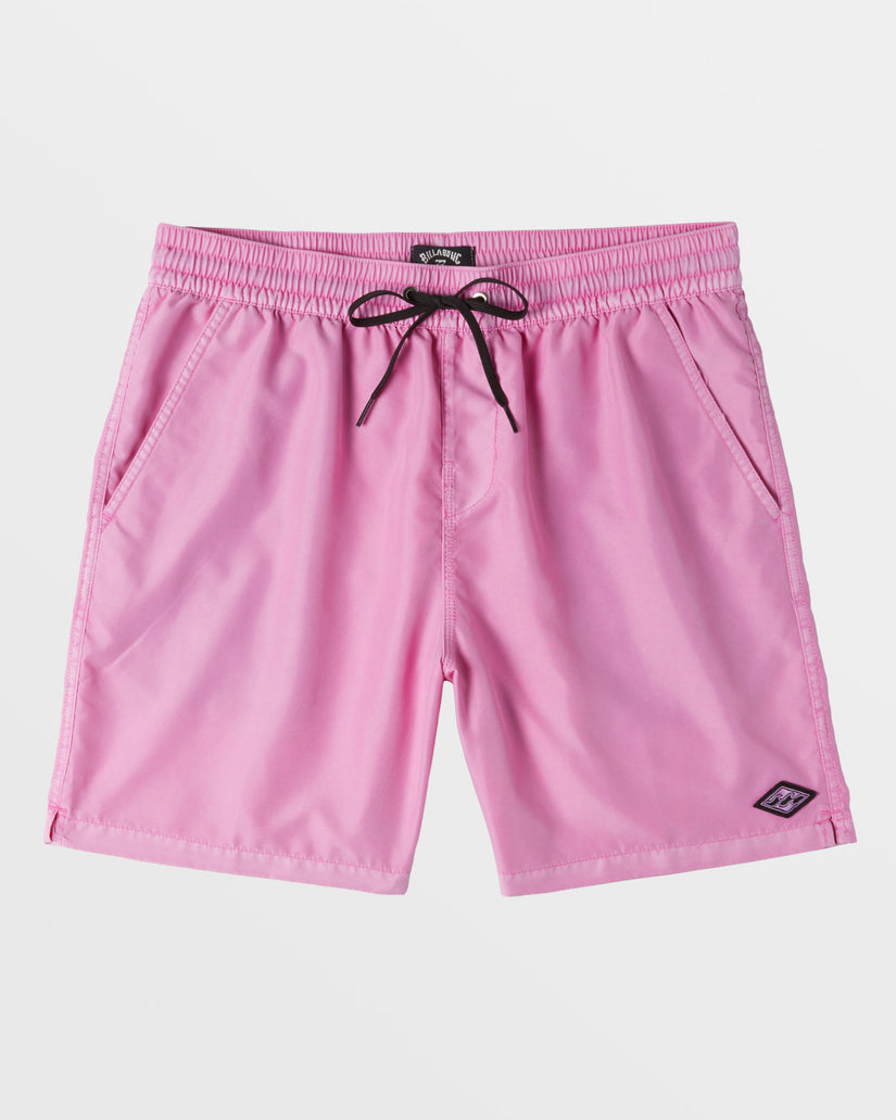 All Day Overdyed Layback 17" Swim Trunks - Flamingo