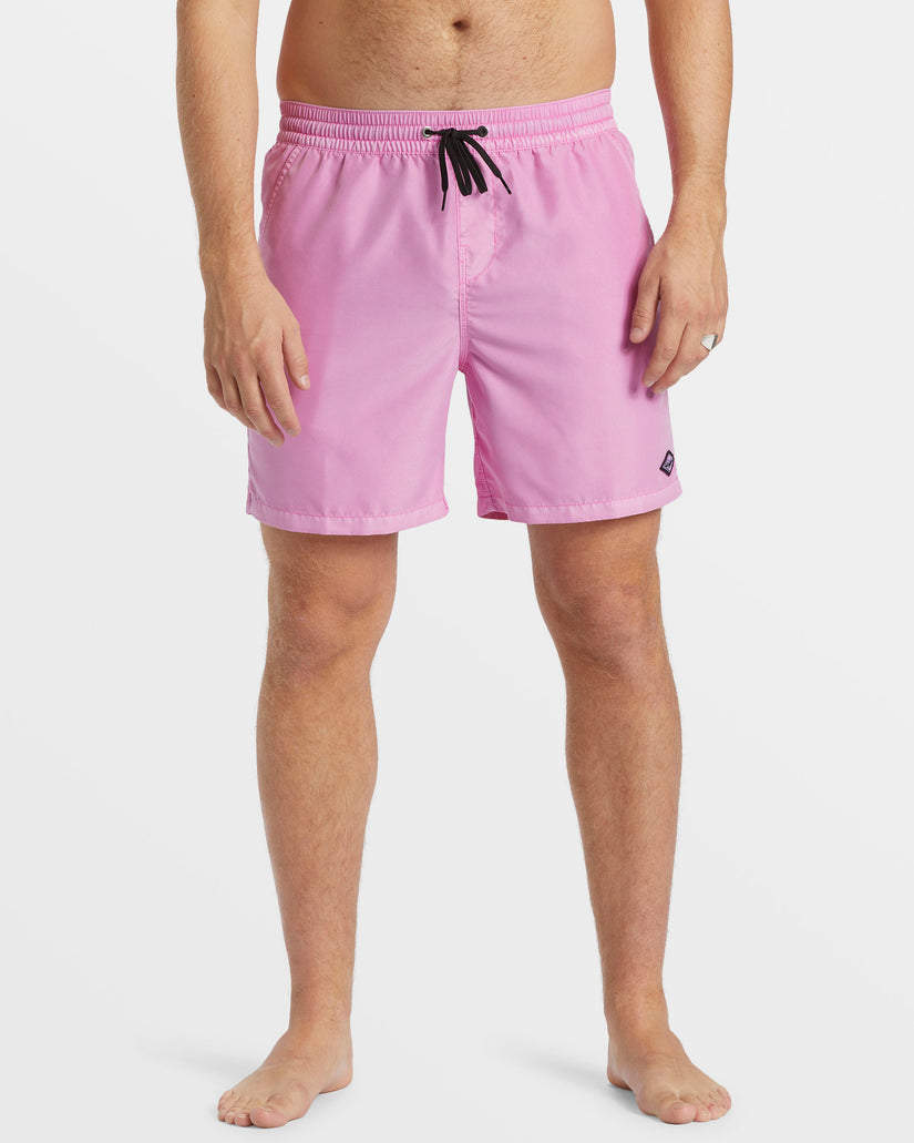 All Day Overdyed Layback 17" Swim Trunks - Flamingo