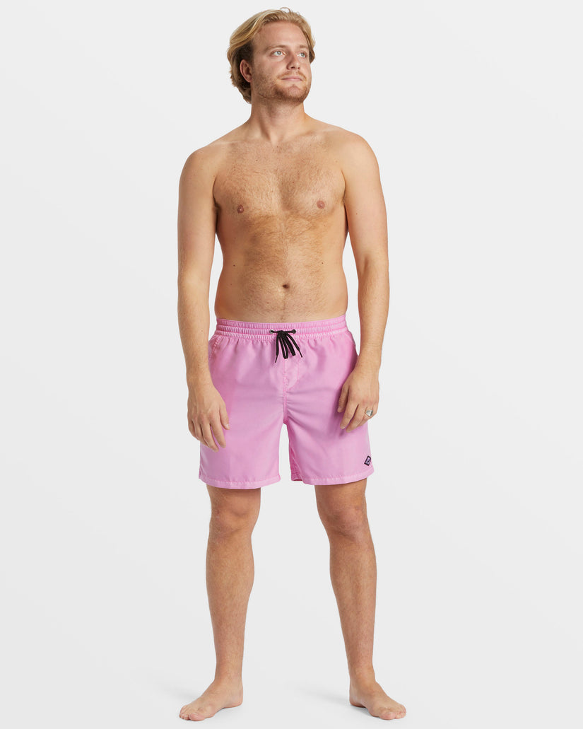 All Day Overdyed Layback 17" Swim Trunks - Flamingo