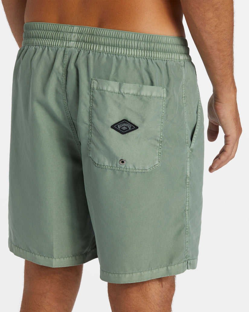 All Day Overdyed Layback 17" Swim Trunks - Sage