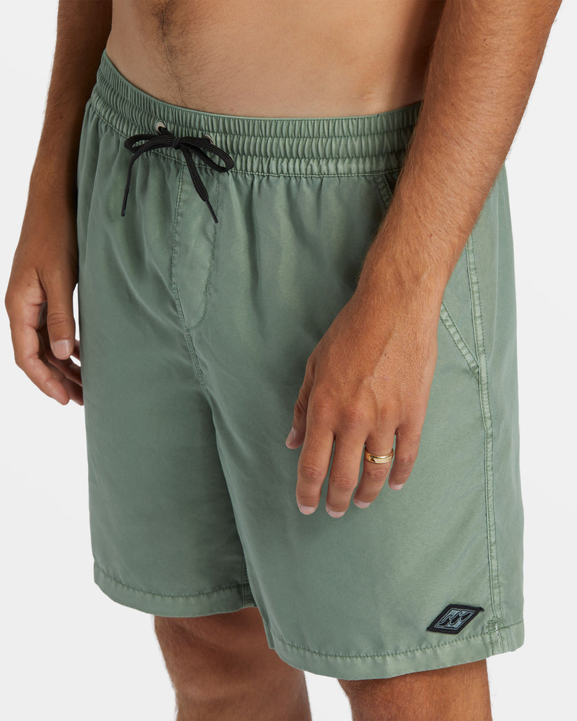 All Day Overdyed Layback 17" Swim Trunks - Sage