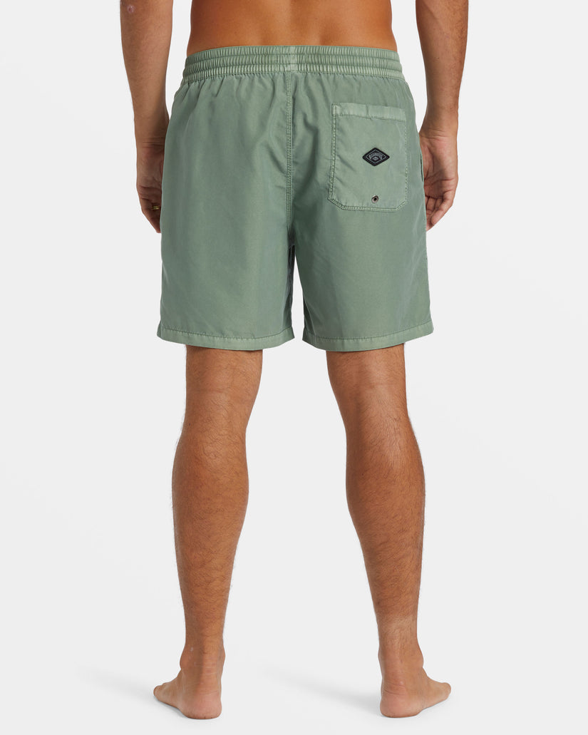 All Day Overdyed Layback 17" Swim Trunks - Sage