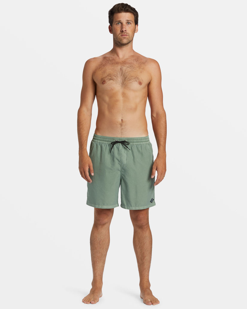 All Day Overdyed Layback 17" Swim Trunks - Sage