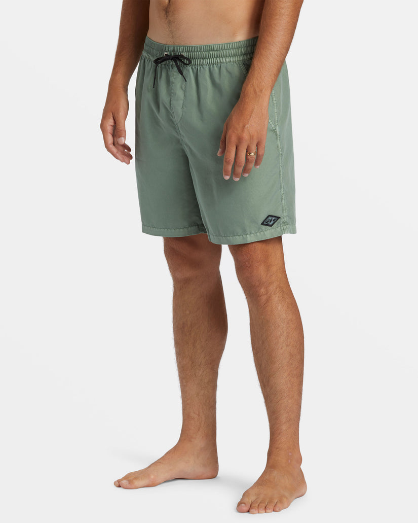 All Day Overdyed Layback 17" Swim Trunks - Sage