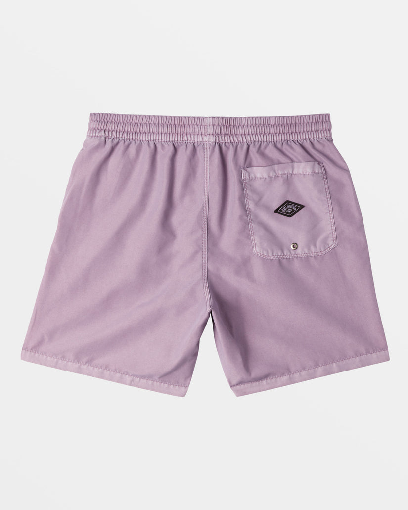 All Day Overdyed Layback 17" Swim Trunks - Purple Ash