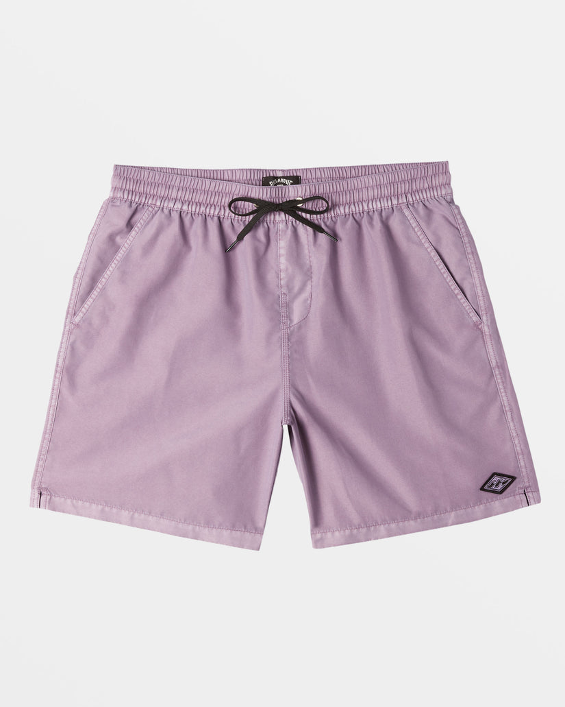 All Day Overdyed Layback 17" Swim Trunks - Purple Ash